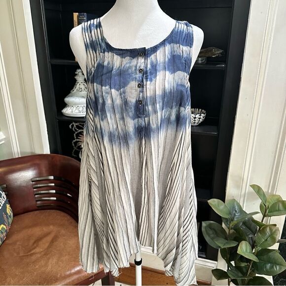 Free People Tye Dye Striped Tunic Top Size Small - Picture 1 of 11